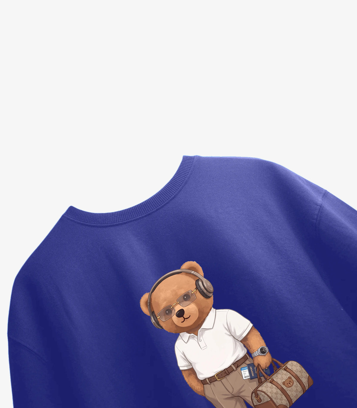 Business Traveller Teddy Royal Blue Oversized T-shirt