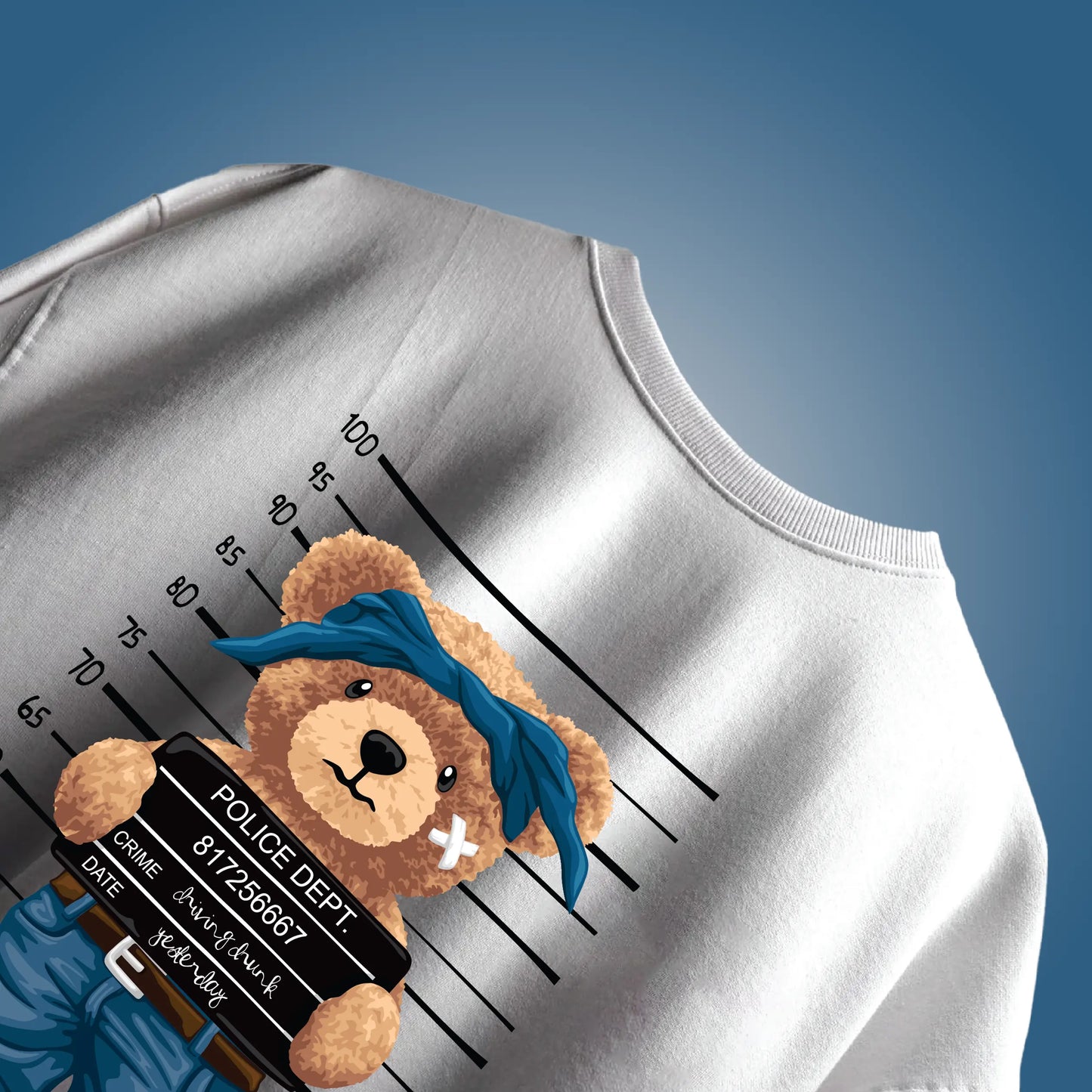 Criminal Teddy White Oversized T-shirt