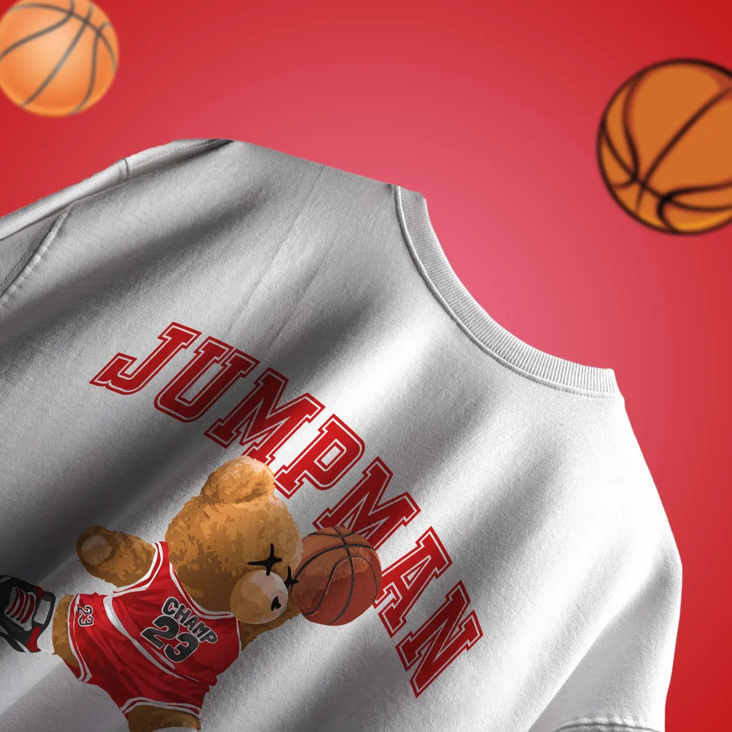 Jumpman Teddy White Oversized T-shirt