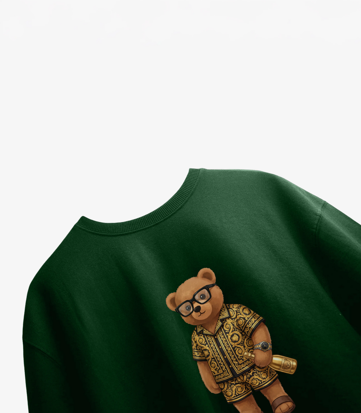 Situationship Teddy Bottle Green Oversized T-shirt