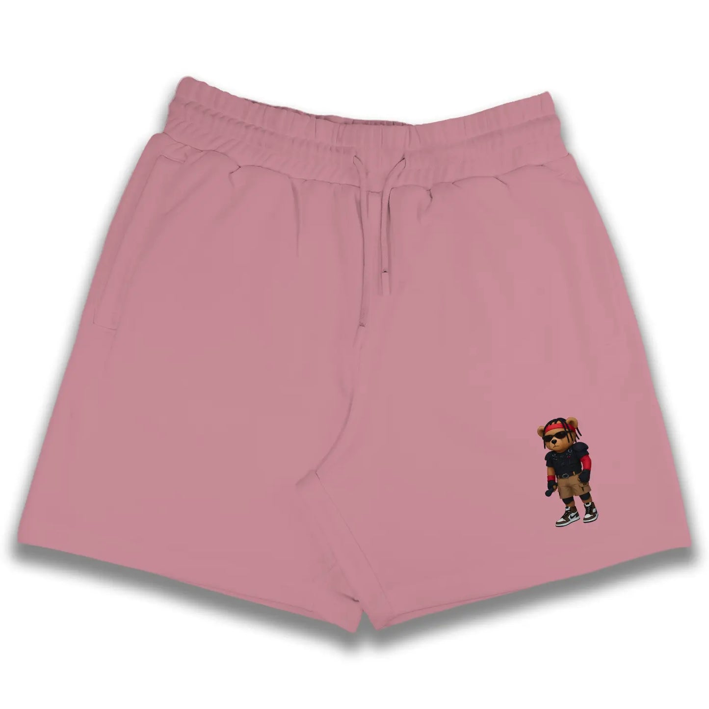Travis Teddy Flamingo Pink Shorts