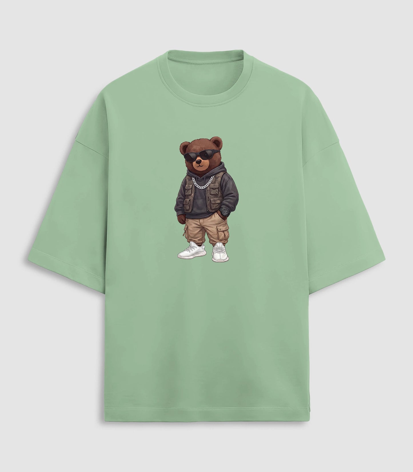 West Heartbreaker Teddy Jade Green Terry Oversized T-shirt (Heavyweight)