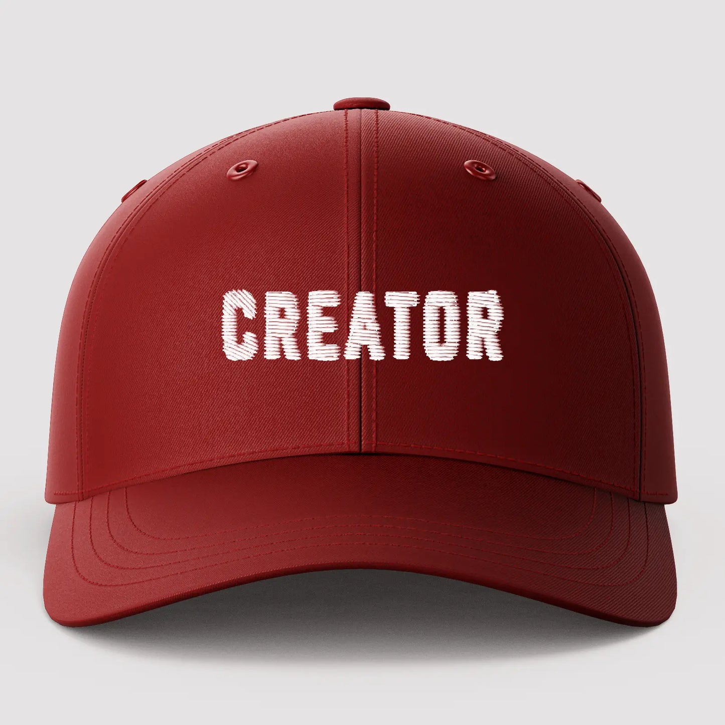 Creator Red Baseball Cap