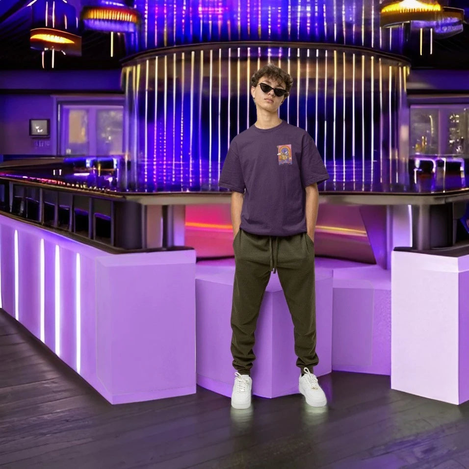 Fridays Purple Oversized T-shirt