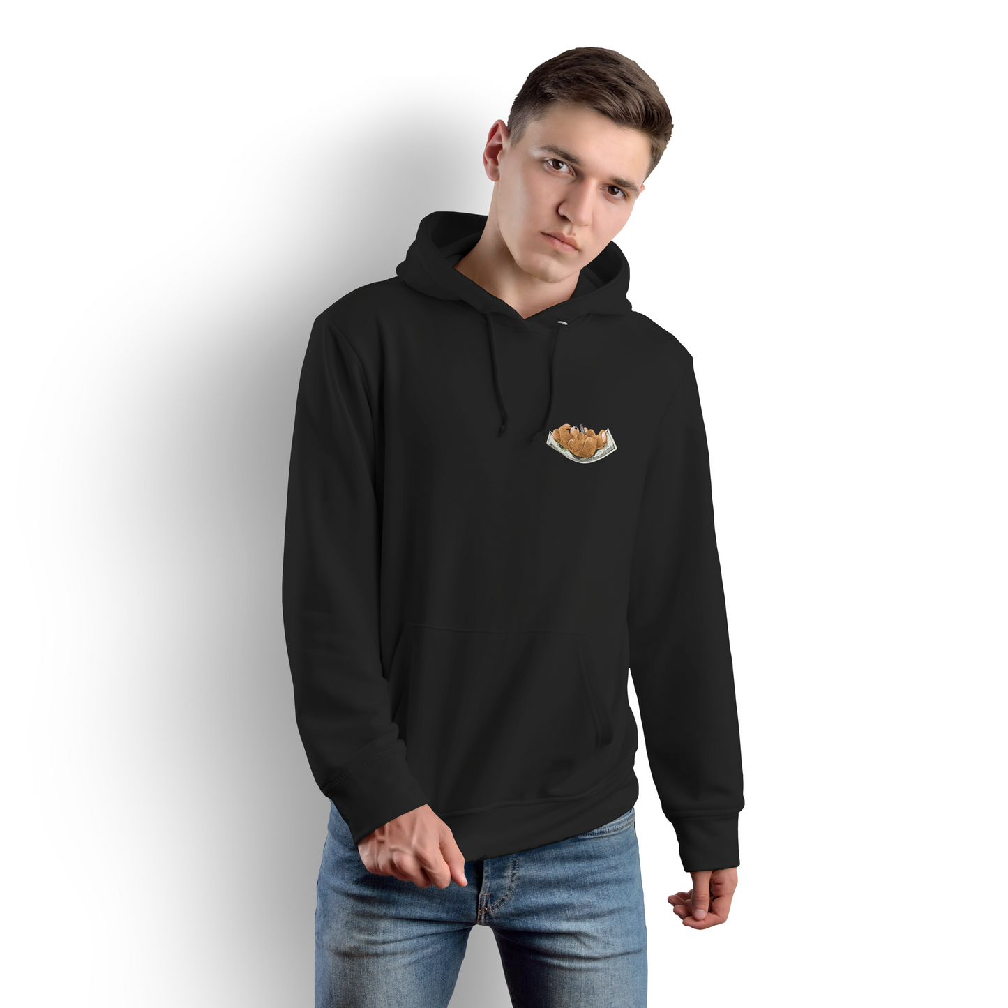Billionaire Teddy Black Hoodie (Lightweight)