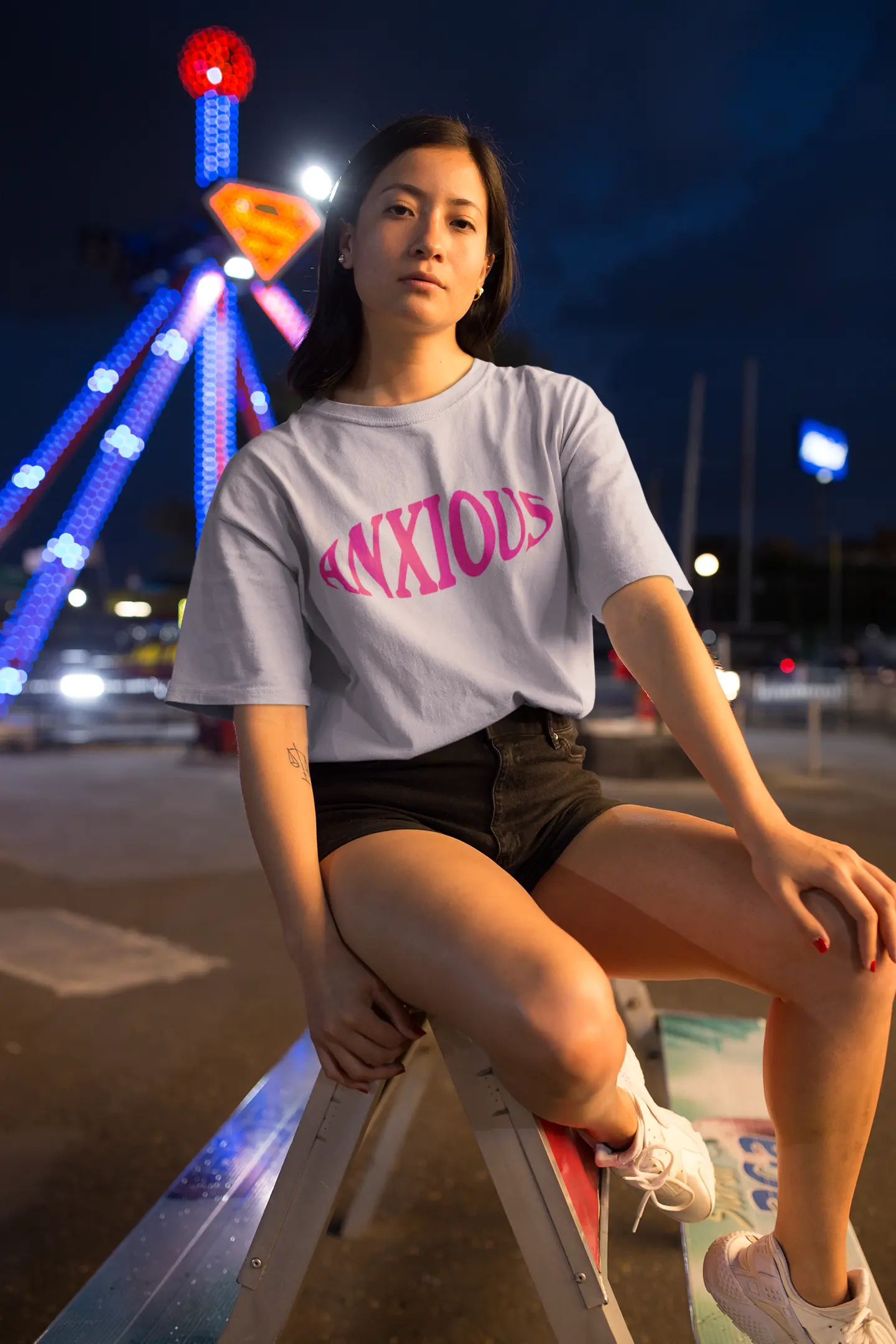 Anxious Lavender Oversized T-shirt