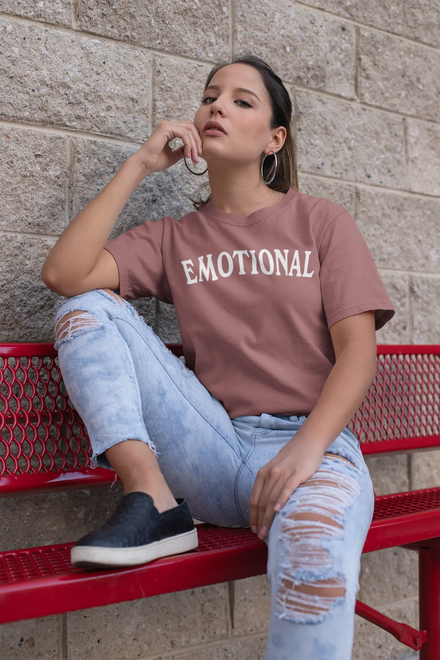 Emotional Coral Oversized T-shirt