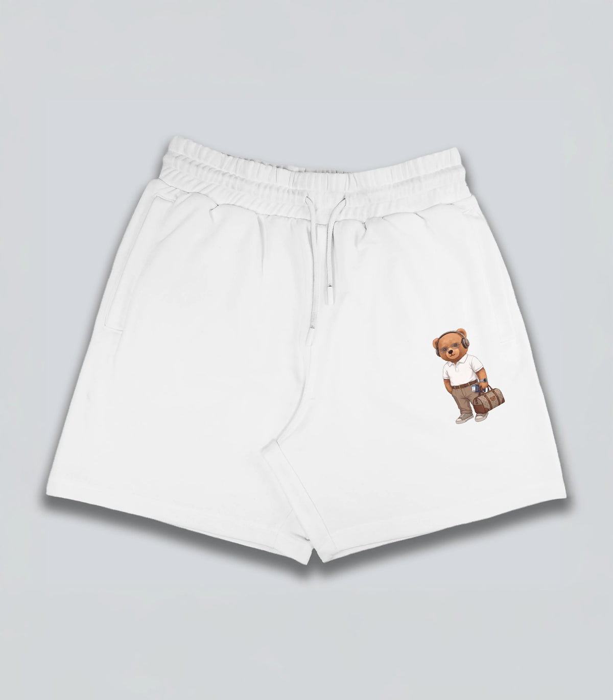 Business Traveller Teddy White Shorts