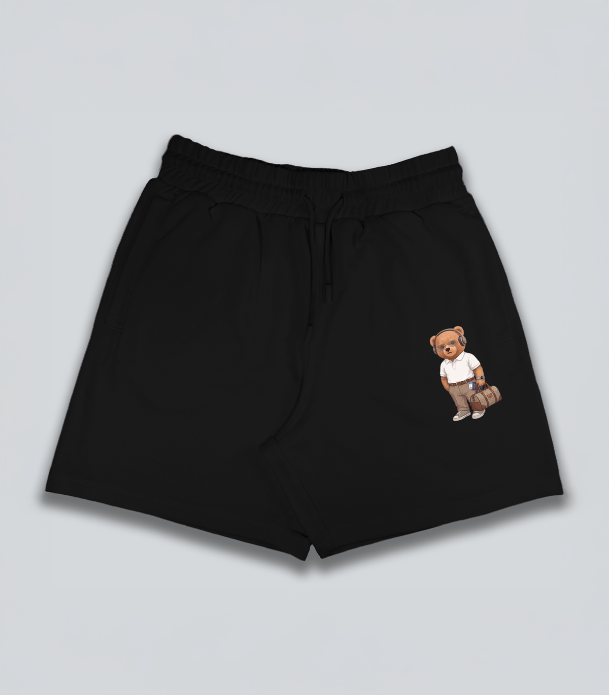 Business Traveller Teddy Black Shorts