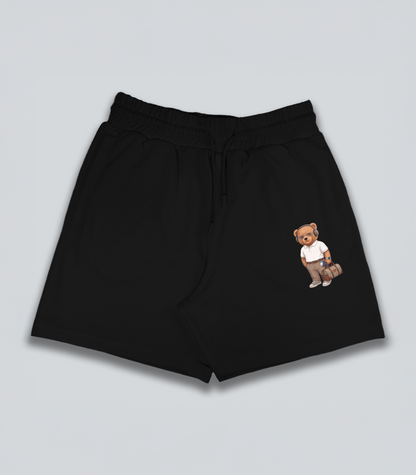 Business Traveller Teddy Black Shorts