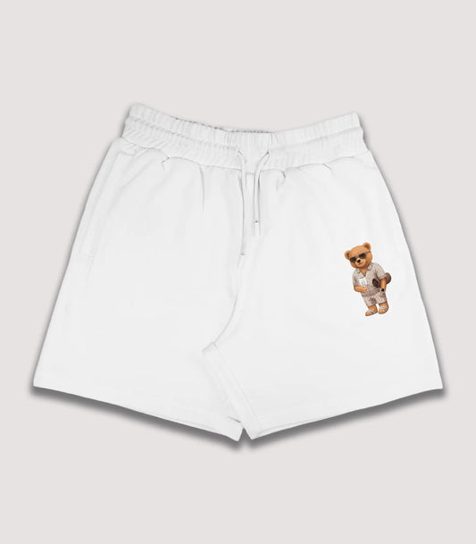 California Rich Teddy White Shorts