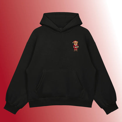 Christmas Teddy Black Oversized Hoodie (Heavyweight) – Lazy Hippos Christmas Teddy Black Oversized Hoodie (Heavyweight) – Lazy Hippos