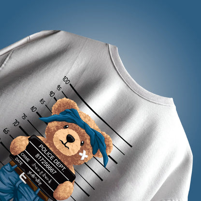 Criminal Teddy White Oversized T-shirt