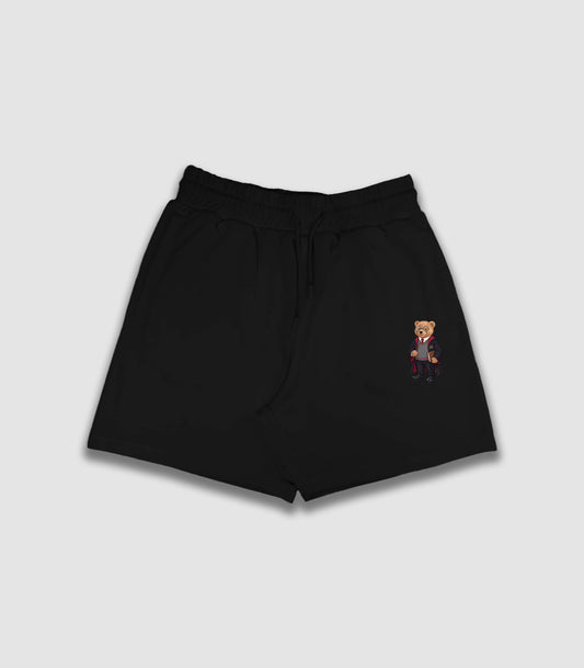 Dark Wizard Teddy Black Shorts