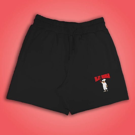 Diljit Teddy Black Shorts