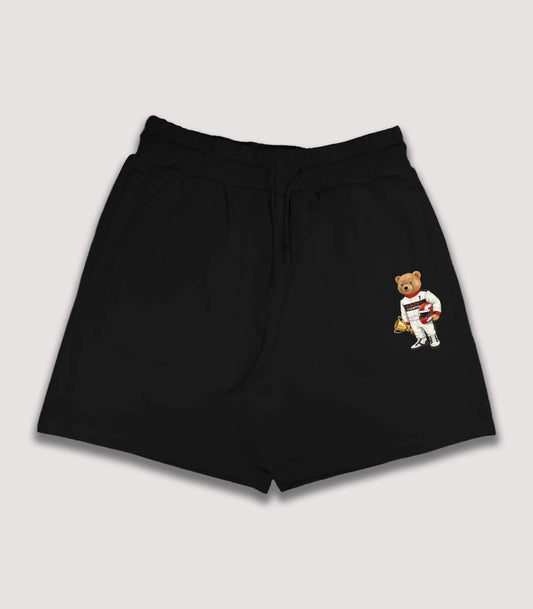 Racing Enthusiast Teddy Black Shorts