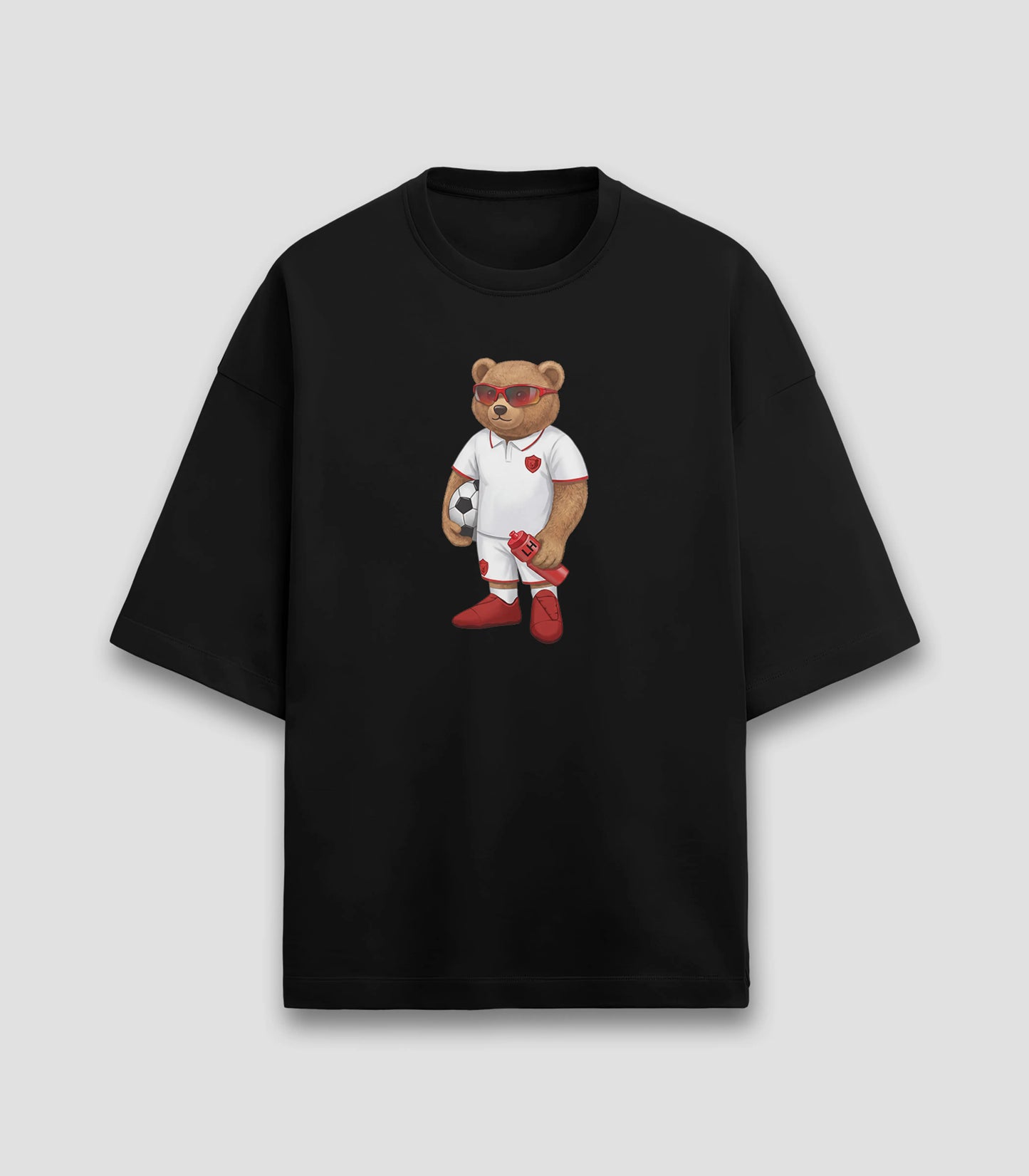 Footballer Teddy Black Terry Oversized T-shirt (Heavyweight)