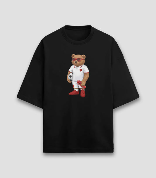 Footballer Teddy Black Terry Oversized T-shirt (Heavyweight)