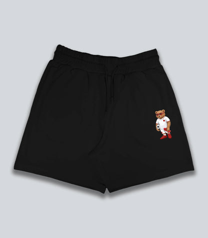 Footballer Teddy Black Shorts