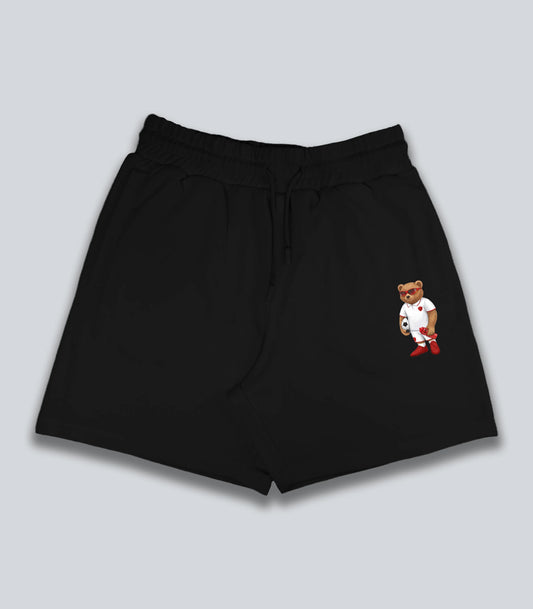 Footballer Teddy Black Shorts