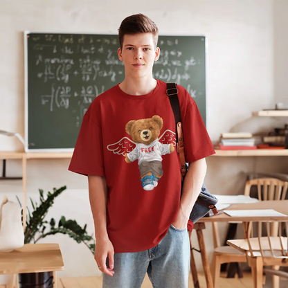 Free Spirit Teddy Red Oversized T-shirt