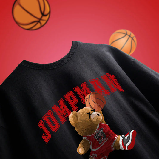 Jumpman Teddy Black Oversized T-shirt