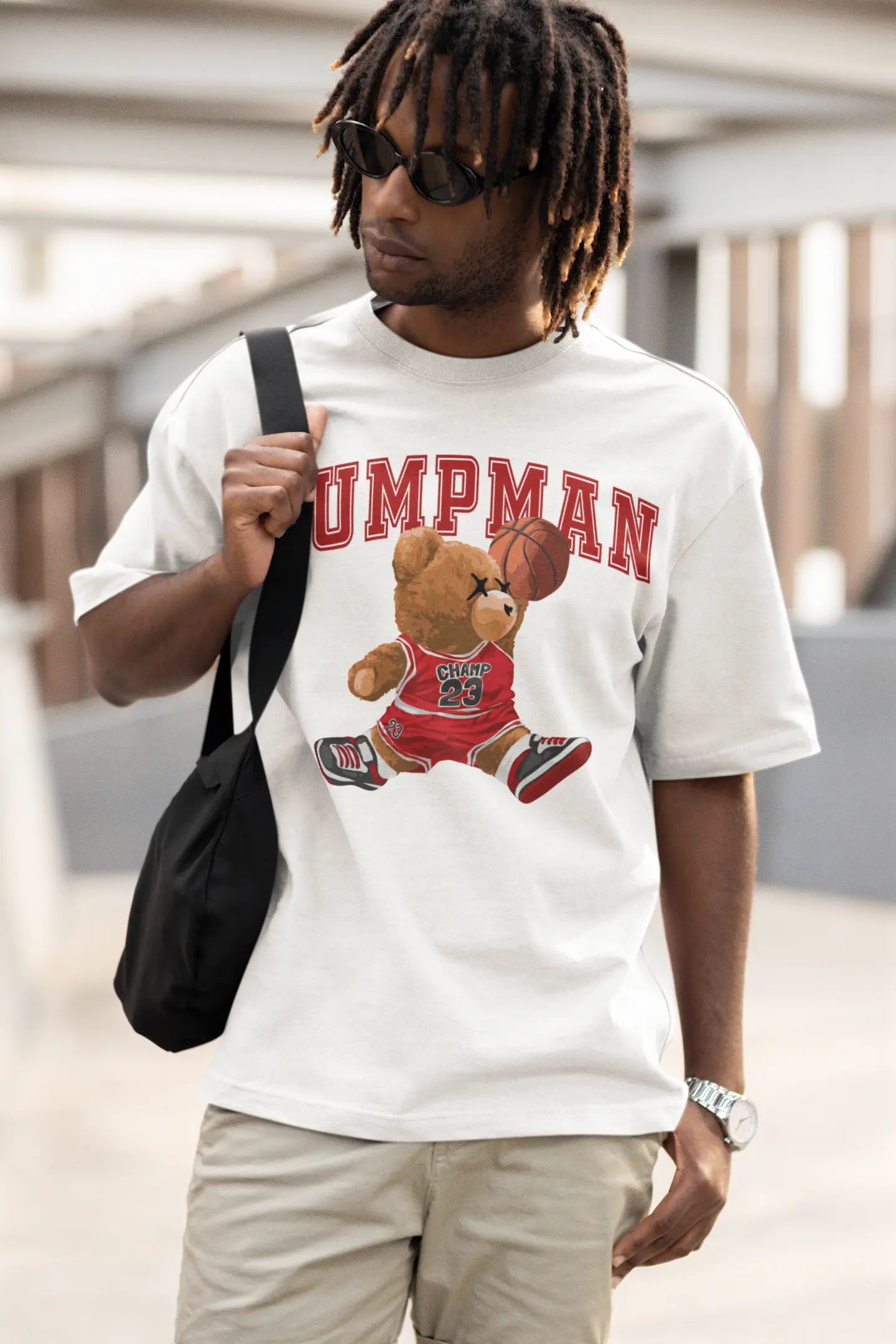 Jumpman Teddy White Oversized T-shirt
