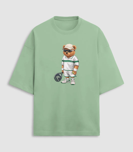 Padel Player Teddy Jade Green Terry Oversized T-shirt (Heavyweight)