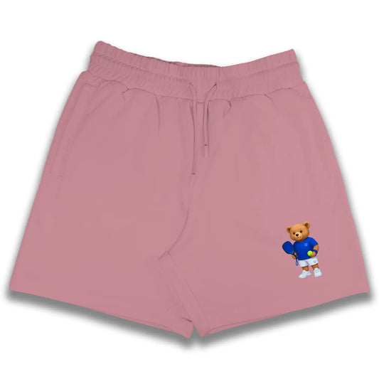 Pickleball Teddy Flamingo Pink Shorts