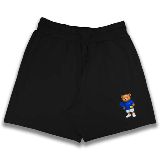 Pickleball Teddy Black Shorts
