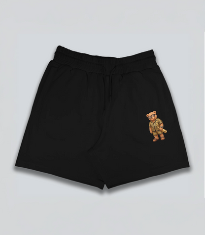 Situationship Teddy Black Shorts