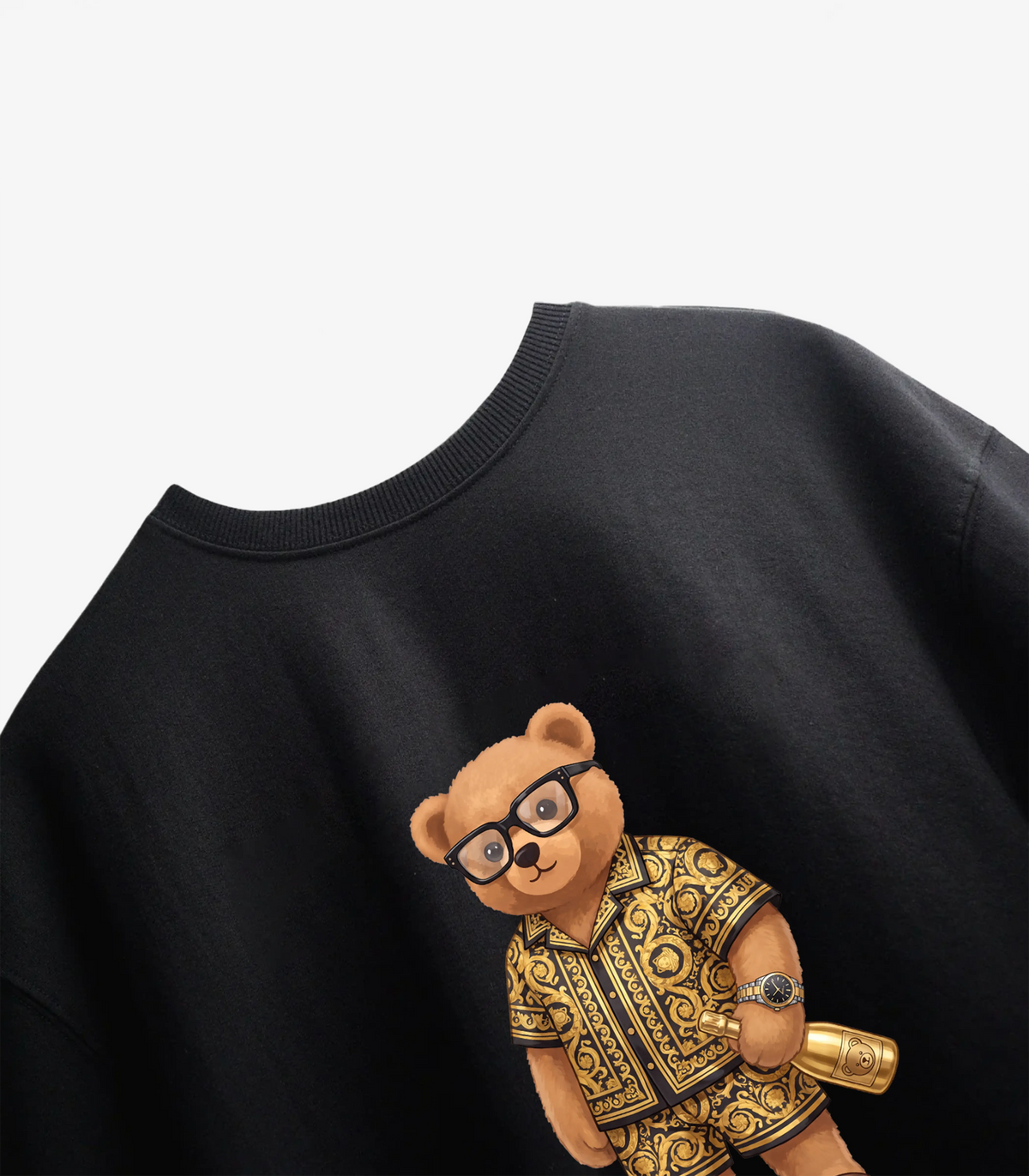 Situationship Teddy Black Oversized T-shirt
