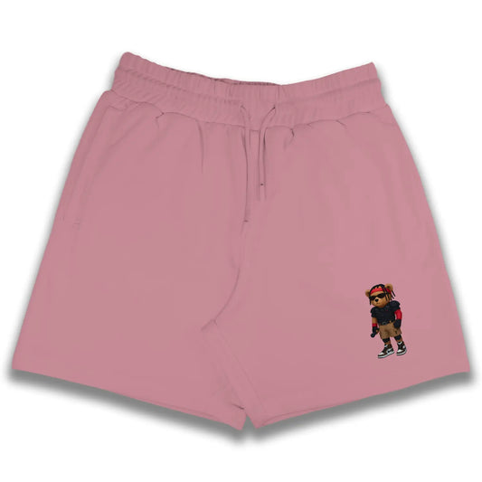 Travis Teddy Flamingo Pink Shorts