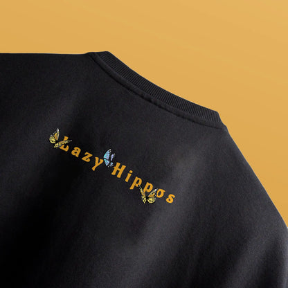 Faith Over Fear Black Oversized T-shirt