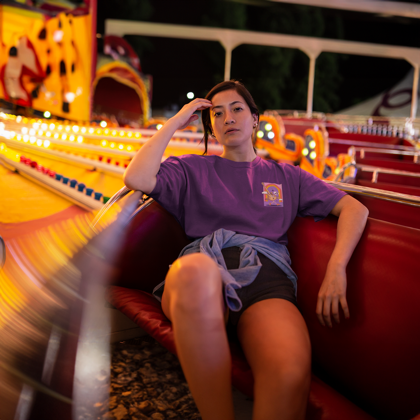 Fridays Purple Oversized T-shirt
