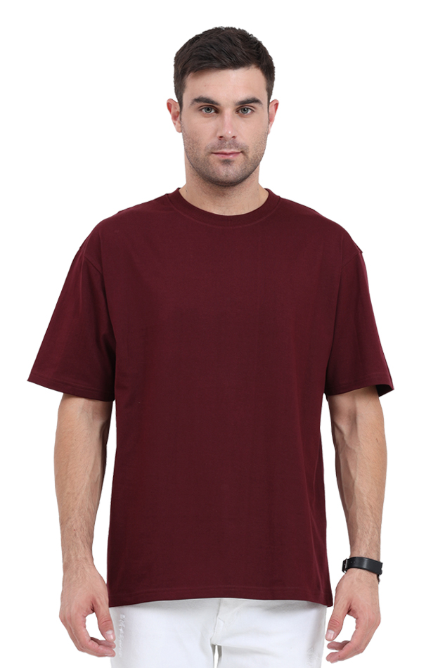 Maroon Oversized T-shirt - No Logo