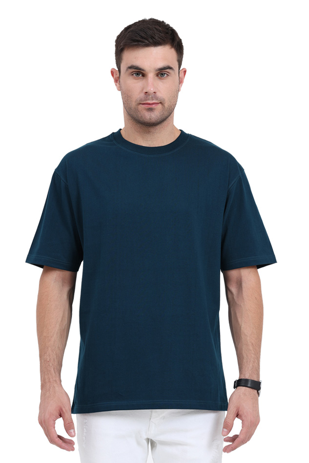 Petrol Blue Oversized T-shirt - No Logo