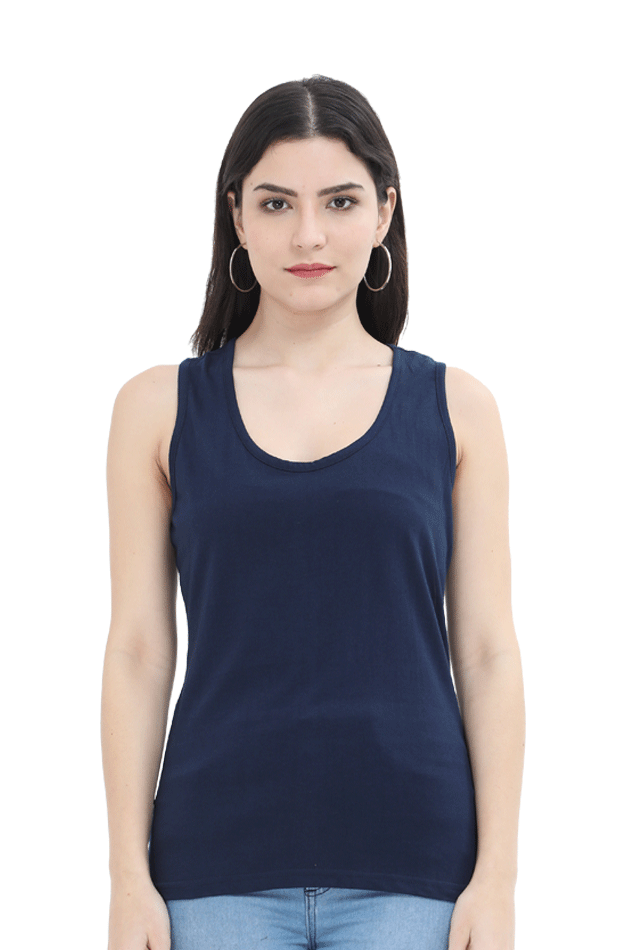 Women's Navy Blue Tank Top