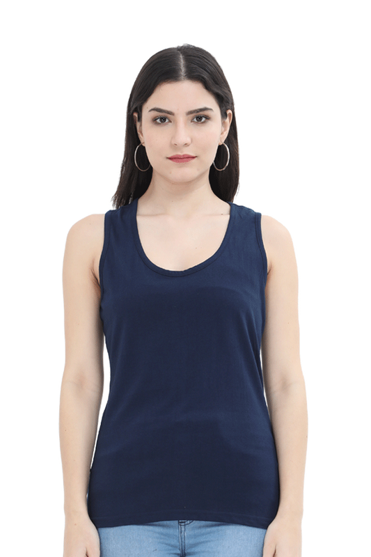 Women's Navy Blue Tank Top