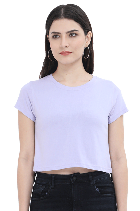 Women's Lavender Crop Top