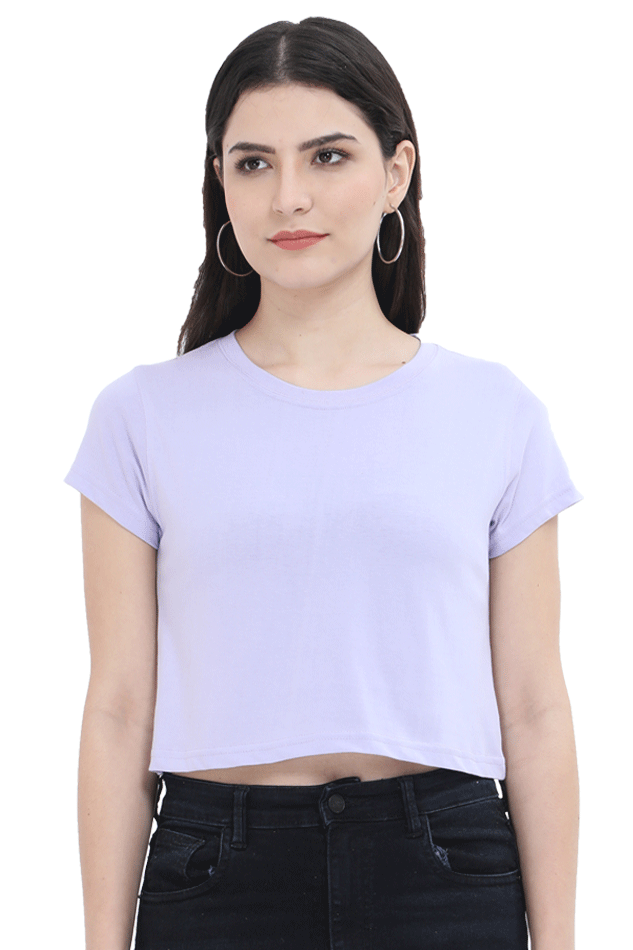 Women's Lavender Crop Top