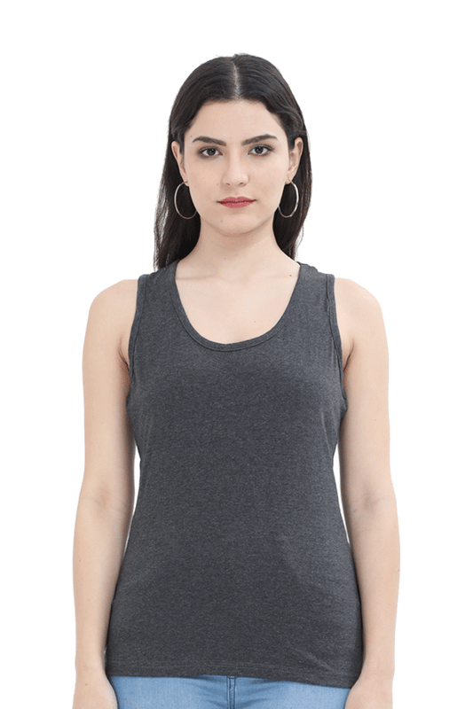 Women's Charcoal Melange Tank Top