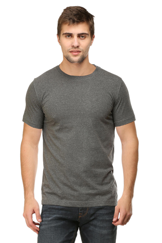 Charcoal Grey Crew Neck T-shirt - No Logo