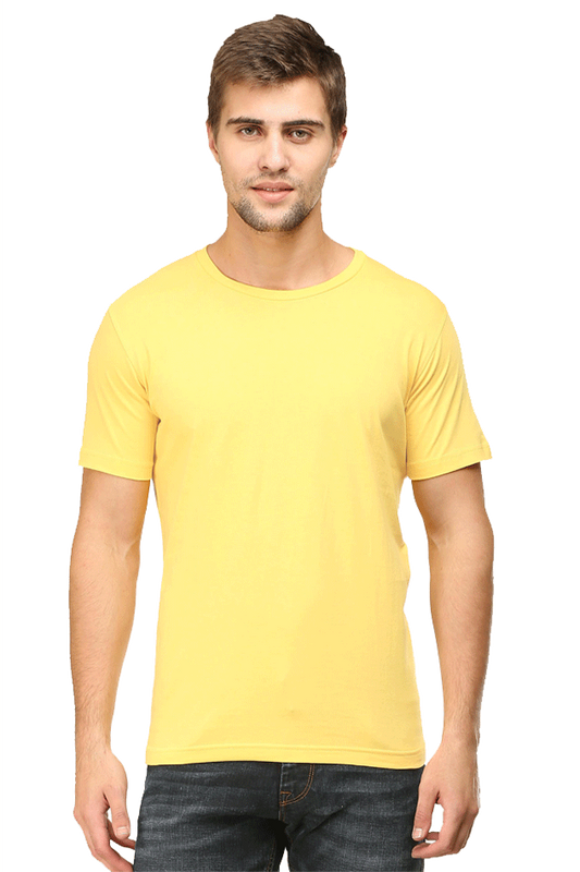 Yellow Crew Neck T-shirt - No Logo