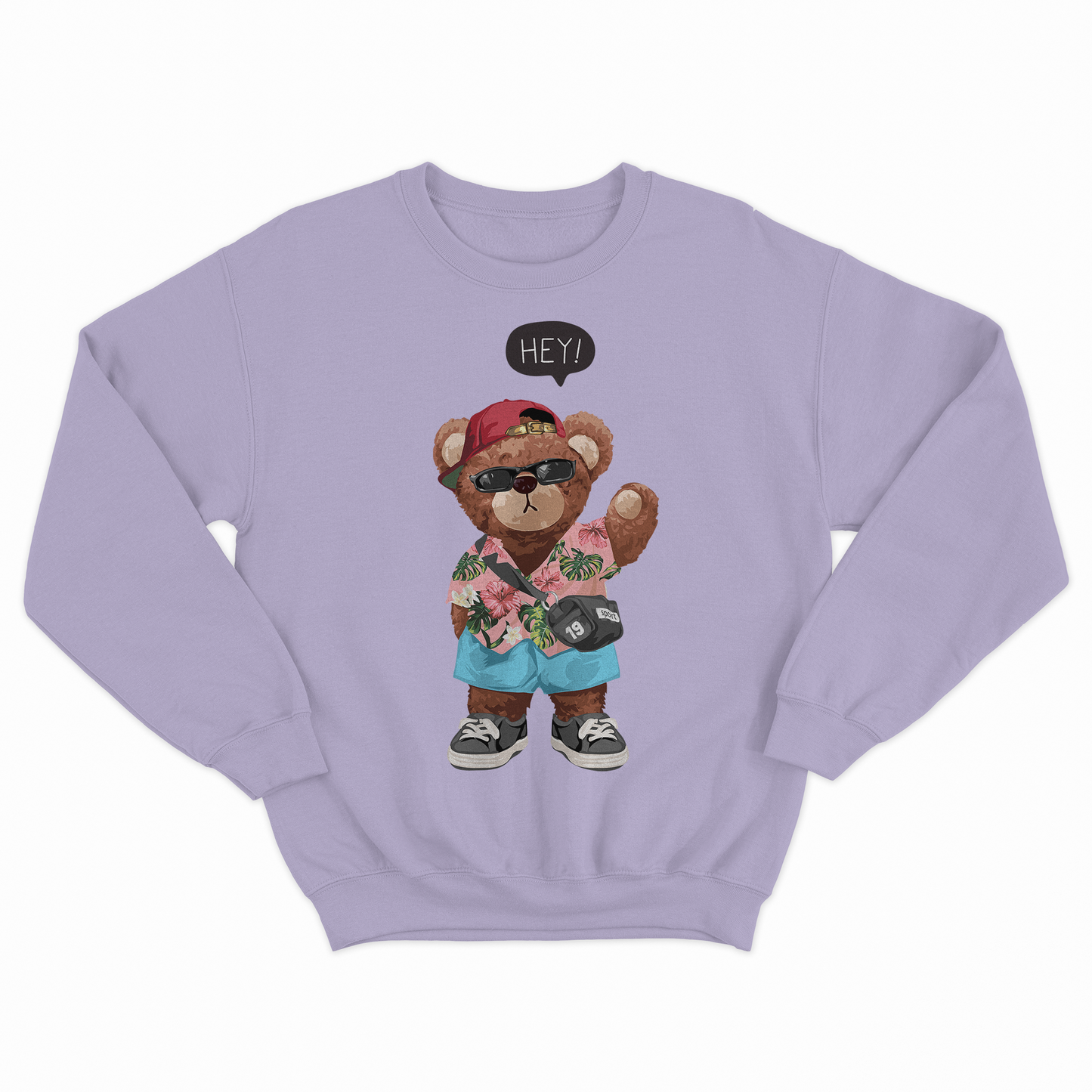 Beach Teddy Lavender Sweatshirt