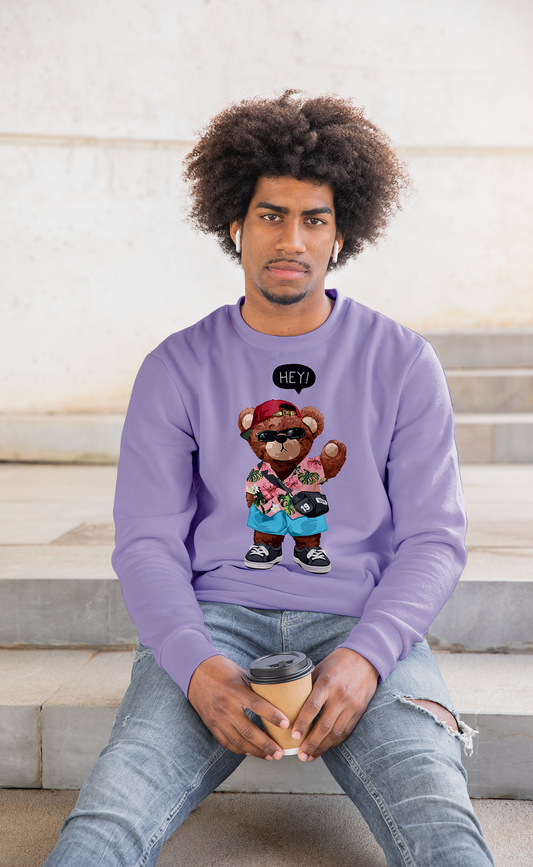 Beach Teddy Lavender Sweatshirt