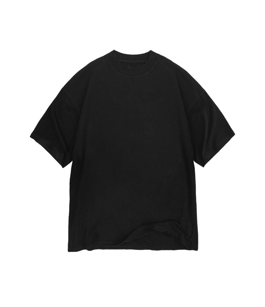 Black Oversized T-shirt - No Logo