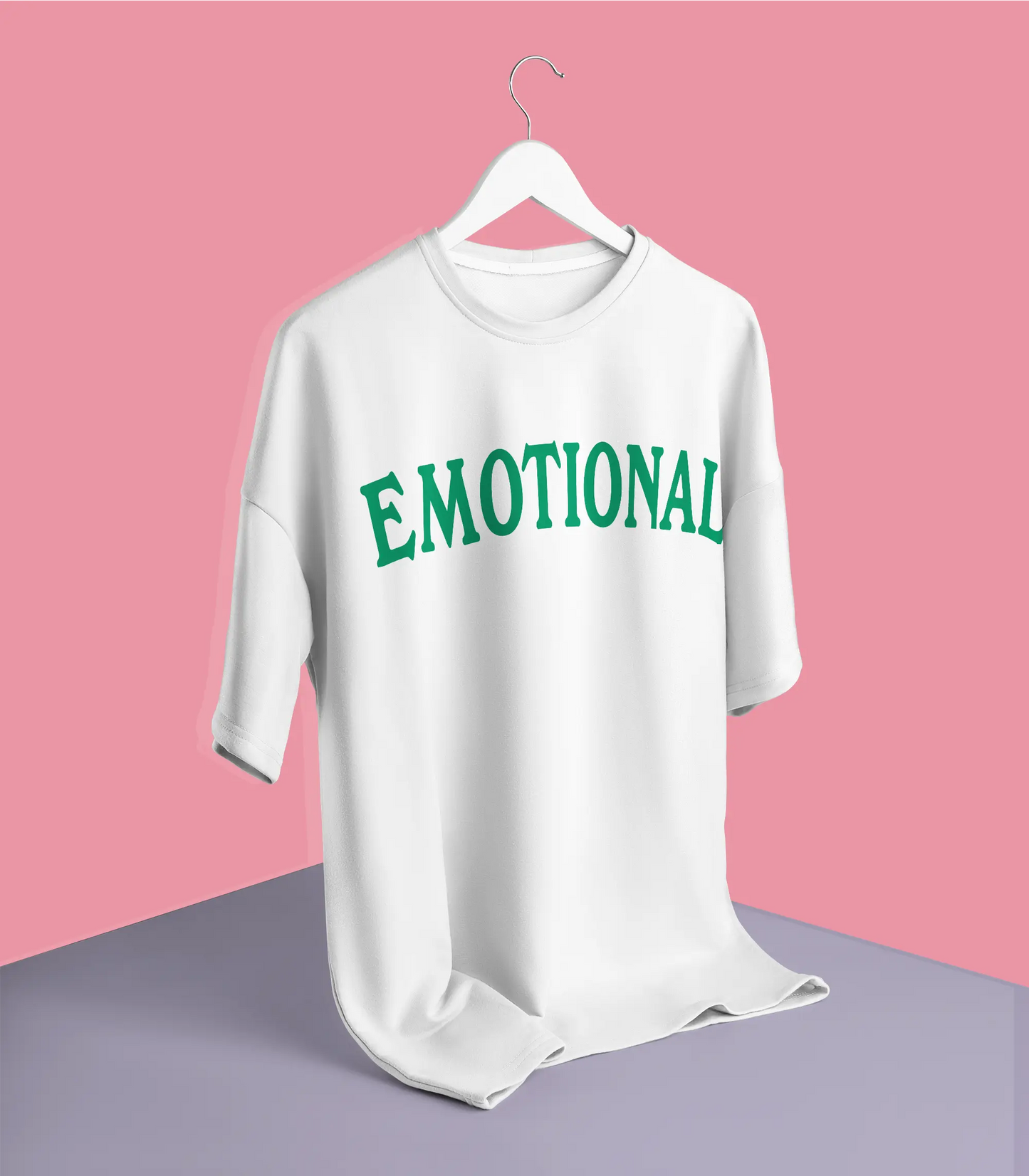 Emotional White Oversized T-shirt