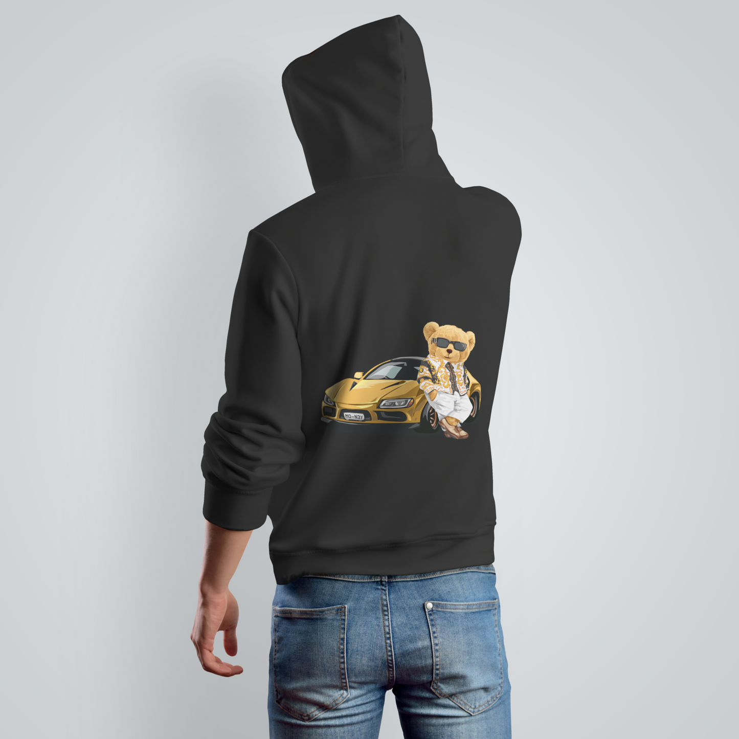 Rich Club Teddy Black Hoodie