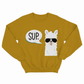 Sup Llama Mustard Yellow Sweatshirt (Lightweight)